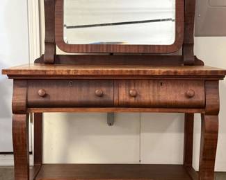 240 AntiqueDressingTableWithSwingMirror