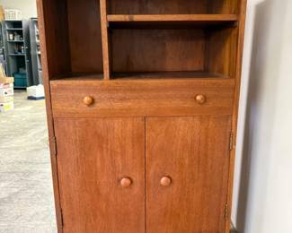 241 VintageOakStorageHutch