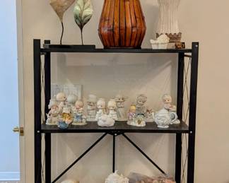 Precious Moments, Shells, Vintage Luncheon plates with cups.