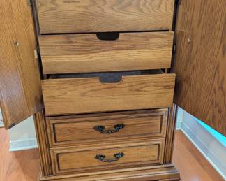 Picture of drawers inside Tall Boy.