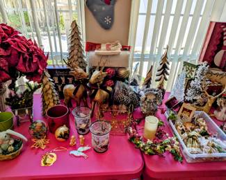 Christmas decorative items.