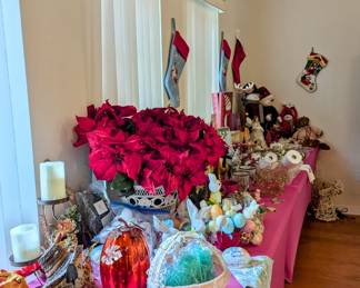 Holiday decorative items - Fall, Easter, Christmas.