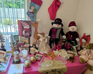 Christmas decorative items.