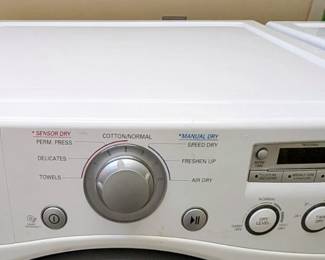 Closeup of LG Dryer