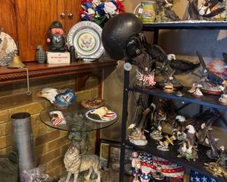 Wolf, decorations and table