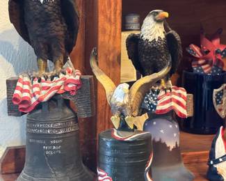 Eagle and bell collection patriotic decor