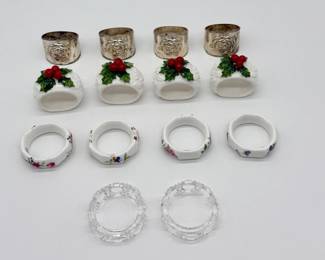 116 PorcelainAluminumGlassNapkinRings