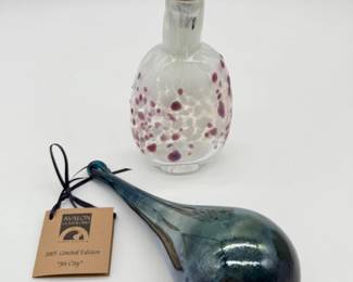 31 HandBlownBottlewCorkAvalonGlassworksJetCityGlassArt