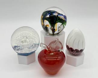 87 GroupofGlassPaperweights