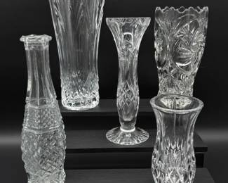 108 MixofGlassCrystalVases