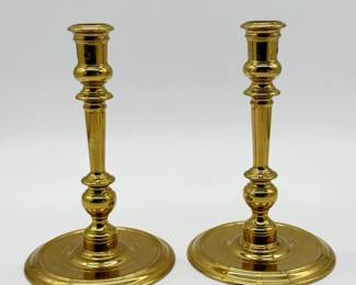 85 HeavyBrassCandleStickHolders