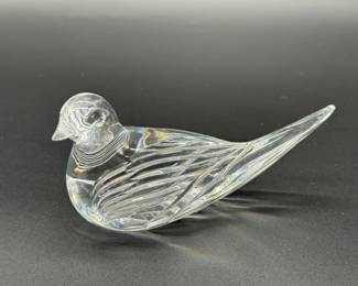 13 WaterfordCrystalDoveFigurineSigned