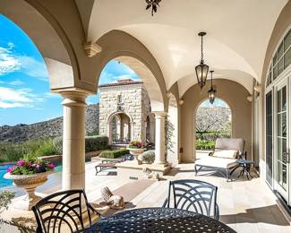 Photo 3 available items: Mallin outdoor chaise lounge with end table, Mallin Table and 6 chairs