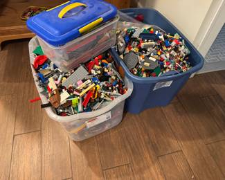 two huge tots with legos and directions