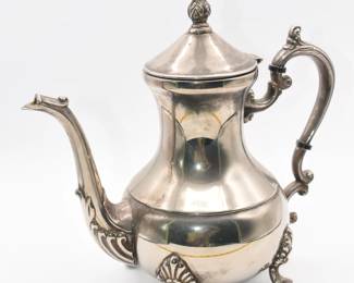 vintage silver plated tea pot