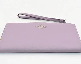 purple Coach wallet