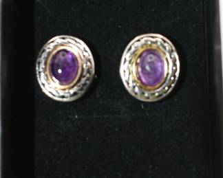 Amethyst earrings