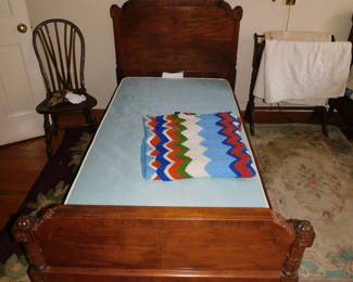 Antique Walnut Twin Bed