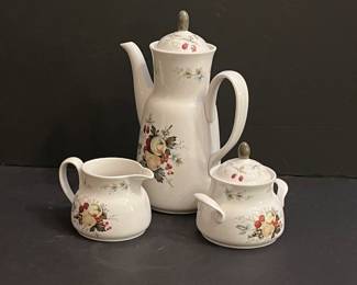 ROYAL DOULTON MIRAMONT COFFEE POT WITH CREAMER/SUGAR - FULL SET OF CHINA AVAILABLE