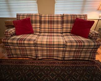 JETTON FURNITURE PLAID SOFA