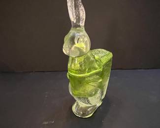 ZABKOWICE GLASS RABBIT CANDY DISH