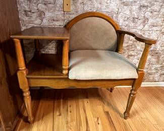 MAPLE TELEPHONE BENCH