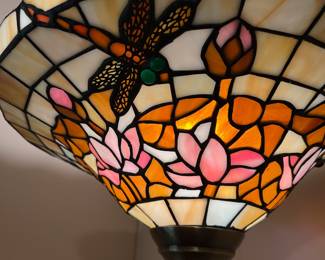 Tiffany Style Dragon Fly Floor Lamp
