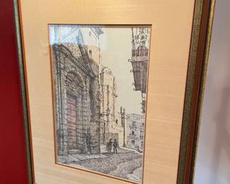 Framed & Matted Print "El Puerto de Santa Maria" by Rafael Tardio
