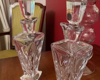 Pair of Crystal Cruets