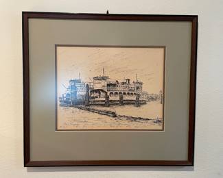 Framed & Matted Print "End of an Era" by Eileen Kennedy