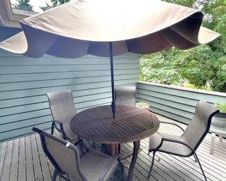 Outdoor Patio Dining Set with Umbrella