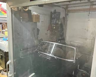 Plexiglass cabinet.. car in reflection not for sale