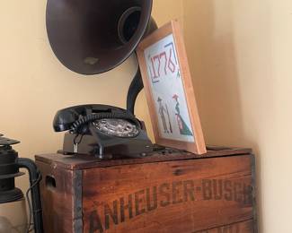 Old Anheuser bush beer crate