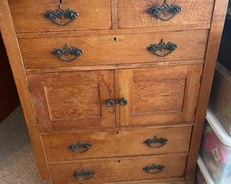 Antique upright dresser 