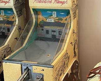 Junior deputy sheriff coin operated mechanical shooting game 