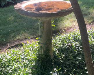 Concrete bird baths 
