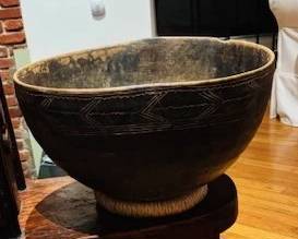 antique african bowl