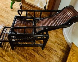 Bamboo opium chair, Chinese circa l920.