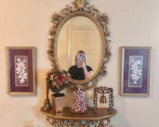 Victorian gold mirror 