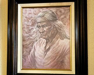 Native American elder fine art