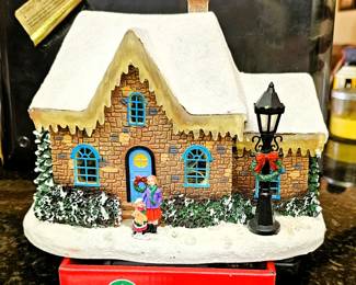 Light up Christmas town decor 