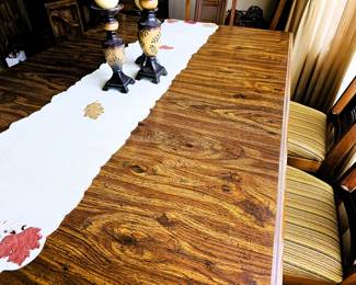 Wood dining table