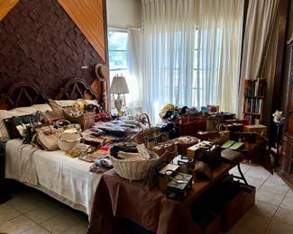 Bedroom with Enid Collins Handbags
