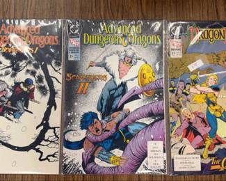 Lot Of 3 Comic Books Dungeons And Dragons And Dragonlance