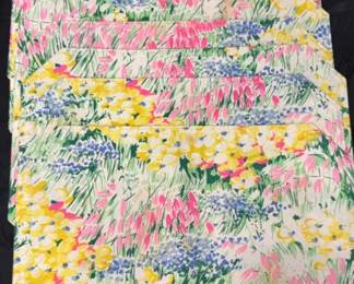 Lot Of 8 Floral Placemats