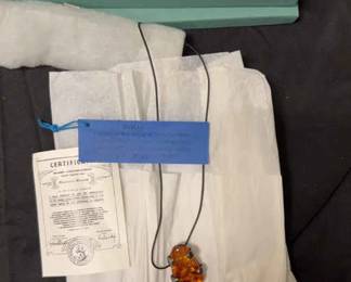 Amber Association Necklace With Certificate Of Authenticity
