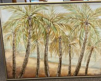 Palm Tree Painting 36 Inches By 48 Inches
