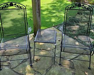 Wrought iron patio furniture