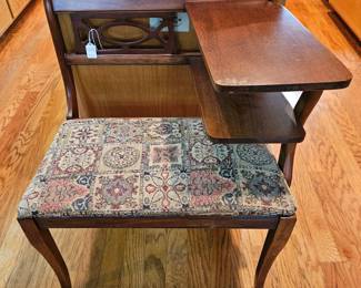 Vintage telephone desk
