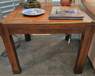 One of 2 matching side tables